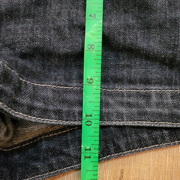 Guess Premium Y2K Denim Shorts 29 Waist Gold Buttons - Picture 5 of 8